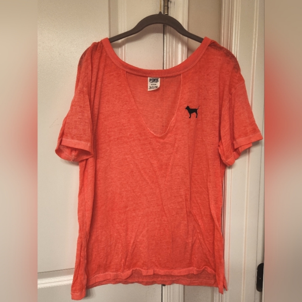 PINK V Neck Shirt